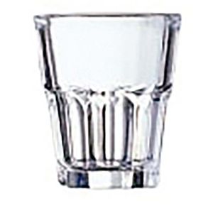 Arcoroc Granity Schnapsglas, Shotglas, Stamper, 45ml, Glas gehärtet, transparent, 12 Stück