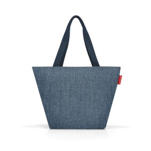 reisenthel shopper M, taška, nákupná taška, shopper, taška na nosenie, polyesterová tkanina, Twist Blue, 15 L, ZS4027