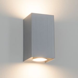 Lindby LED Wandleuchte, Wandlampe Innen 'Kabir' (Modern) in Alu aus Metall u.a. für Flur & Treppenhaus (2 flammig, GU10, inkl. Leuchtmittel) - Wandstrahler, Wandbeleuchtung Schlafzimmer / Wohnzimmer