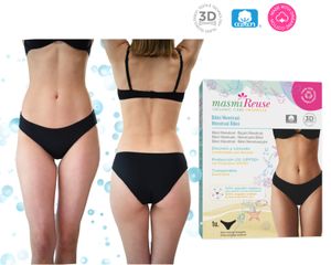 Menstruacyjne bikini kąpielowe UPF 50+ odporne na chlor i słoną wodę XS MASMI