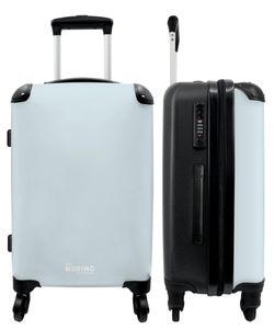 NoBoringSuitcases.com® Großer Koffer - Hellblau - Einfarbig - Kombinationsschloss TSA - Hartschalen Trolley 4 Rollen - 60 liter - Reisekoffer - 66 cm