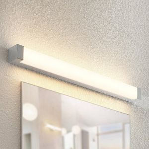 Lindby LED Wandleuchte, Wandlampe Bad 'Skara' (spritzwassergeschützt (Modern) in Chrom aus Aluminium u.a. für Badezimmer (1 flammig,, inkl. Leuchtmittel) - Wandleuchten, Spiegelleuchte Badezimmer
