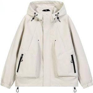Softshelljacke Damen Atmungsaktive Warme Übergangsjacke Winddichte Funktionsjacke mit Kapuze, Khaki, 3XL