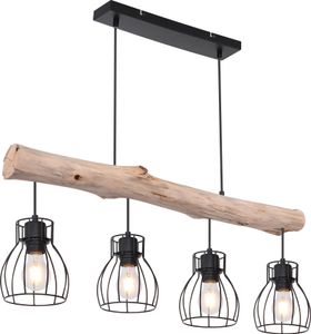 Globo Lighting Hängeleuchte Metall schwarz, 4x E27