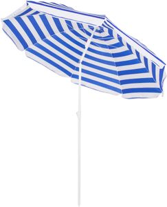 Springos® Strandschirm mit Kippfunktion Sonnenschirm Schattenspender max. Höhe 175 cm Durchmesser 160 cm Gartenschirm groß