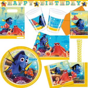 Findet Dorie | Findet Nemo Geburtstag Deko XXL Partyset zum Kindergeburtstag