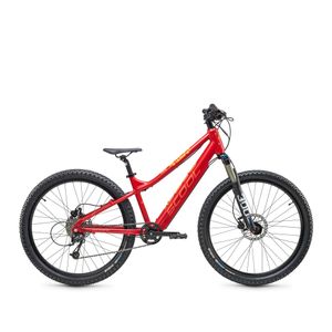 S'COOL e-troX race 26 Zoll 9-Gang Alivio Red/Orange | Kinderfahrrad | Jugendfahrrad | 26 Zoll | Mountainbike | Kinder E-Bike | Elektrofahrrad | 9 Gang