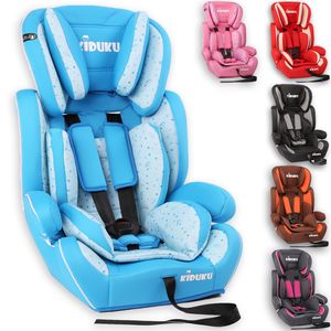 KIDUKU® Autokindersitz Kinderautositz Autositz Kindersitz 9-36kg Gruppe 1+2+3 Hellblau/Weiß
