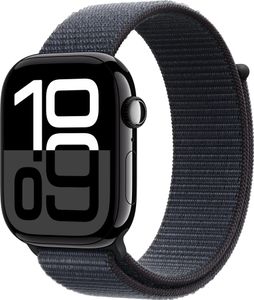 Apple Watch Series 10 46m GPS+Cellular Aluminiumgehäuse Jet Black Sport Loop Tinte