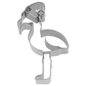 BIRKMANN Ausstechform Weihnachts-Flamingo, 10 cm, Edelstahl, 199491