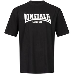 Herren T-Shirt Oversize KEISLEY Black/White XL Lonsdale