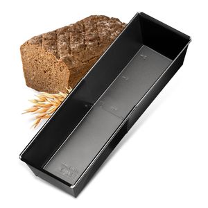 Zenker Brotbackform ausziehbar (28 - 40 cm x 16 cm), Kastenform, für saftige Brote und Kuchen, verstellbar & beschichtet, eckige Königskuchenform