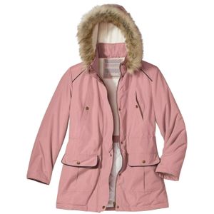 Atlas For Women - Parka s kapucí z umělé kožešiny pro ženy AF921 (52 CZ - 54 CZ) (Pink)