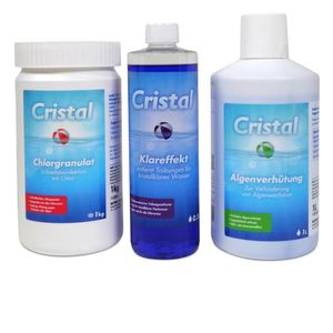 CRISTAL SET Wasserpflege Chlor (4 tlg.)