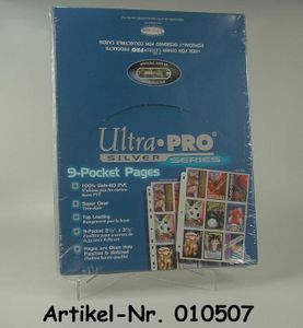 Ultra Pro 100er Paket Ordner 9er Hüllen - Silver Series