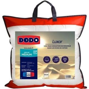 DODO LUXOR Kissen 60x60 cm - 100% Baumwolle - Dauneneffekt