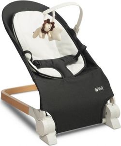 SENSILLO Babywippe mit Spielzeugbogen Babyschaukel Pine - 62x44x63cm - Schwarz