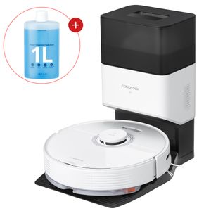 Roborock Q7 Max+ Saugroboter 4.200 Pa, mit 2,5L Absaugstation, LiDAR Navigation, inkl. 1000ml Bodenreiniger, Weiß