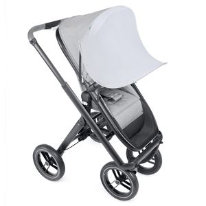 Liebes von priebes SUNNY Sonnendach Kinderwagen Buggy UV-Schutz 50+, Design:Musselin Grey