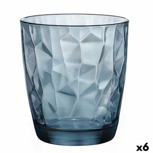 Szklany kubek Bormioli Rocco Diamond Blue (390 ml) (6 sztuk)