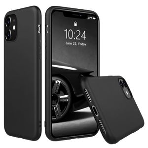 Silikonové pouzdro pro Apple iPhone 11 Protective Cover Matt Black Back Cover Pouzdro na mobilní telefon