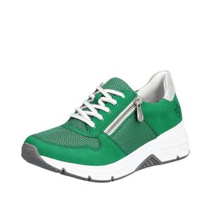 Rieker Damen Sneaker Mesh Reißverschluss Wechselfußbett 48135, Größe:39 EU, Farbe:Grün