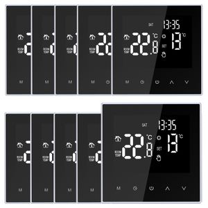 10X Smart Digital LCD Raumthermostat für 16A Elektrische Fußbodenheizung Thermostat, Woechentliche Zirkulation Programmierbare【Elektrische Fußbodenheizung】