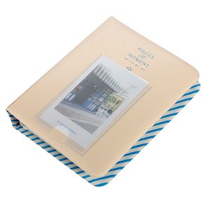 64 Taschen Einfügen Typ Memorial Fotoalbum für Polaroid Fujifilm Instax Mini-Beige