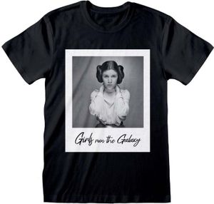 Star Wars T-Shirt Herren Leia Girls Run The Galaxy schwarz XL