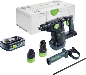 Festool KHC 18 EB-Basic Akku Kombihammer 18 V 2,6 J SDS-Plus Brushless + 1x Akku 4,0 Ah + Systainer - ohne Ladegerät