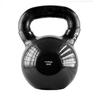 Kettlebell s vinylovým poťahom HMS KNV32 32 kg, čierny