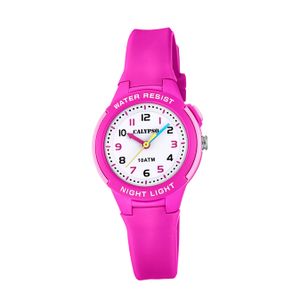 Calypso Kunststoff PUR Kinder Uhr K6069/1 Armbanduhr pink Analogico D2UK6069/1