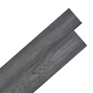 vidaXL PVC laminátové podlahové dosky Samolepiace 5,21 m² 2 mm Čierna a biela