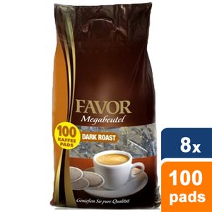 Favor - Dark Roast Megabeutel - 8x 100 pads