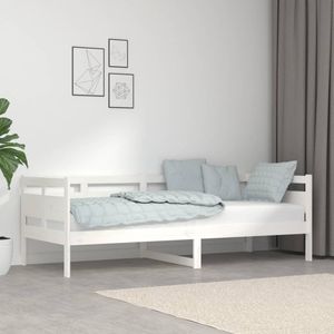 Design Möbel Tagesbett Weiß Massivholz Kiefer 80x200 cm - 2024 Neu