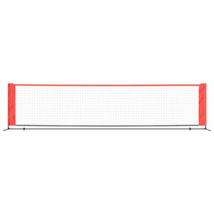 Möbel - Hommie - Tennisnetz Schwarz und Rot 400x100x87 cm Polyester - 93757