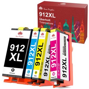 Kompatibel Druckerpatronen als Ersatz für HP 912 XL 912XL für HP OfficeJet Pro 8022 8023 8024 8025 für OfficeJet 8012 8014 8015 8017  (4er-pack)