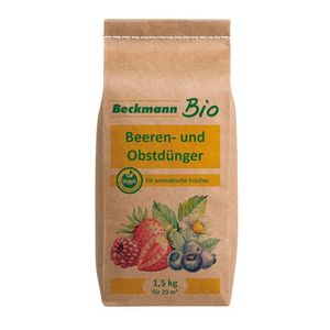 Beckmann Beeren- und Obstdünger Sparpack 3 kg für ca. 20 - 30 m² Veggie Dünger organisch