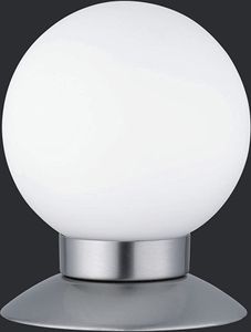 stolná lampa Princess3 Watt 13 x 10 cm oceľ/sklo strieborná/biela