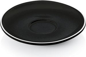 Italia podšálka na espresso Ø 12,5 cm čierna, porcelán