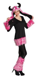 RUBIE'S Faschingskostüm Crazy Monster, Größe: 34, Farbe: schwarz-pink