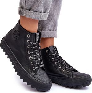 Trampki Damskie Big Star Wysokie Ocieplane Czarne EE274110 40