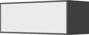 SMARTBett Hängeschrank mit 1 Klapptür zu 120 & 140 Schrankbetten Horizontal Standard Anthrazit/ Weiss