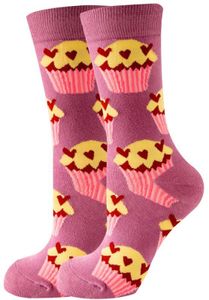 Musthaves - Socks Lustige, bunte Unisex Socken - Einheitsgröße Gr. 38 -45 - Muffins / Cupcakes