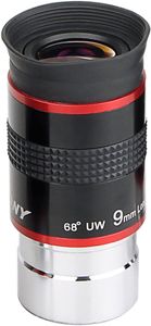 Svbony Okular 1,25", Ultraweitwinkel Okular Teleskop,9mm Brennweite Aluminiumlegierungskörper FMC 68 Grad Okular für Astronomieteleskope