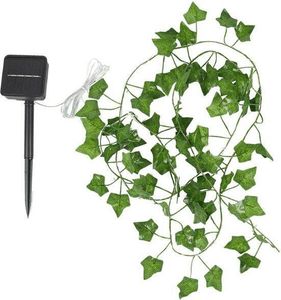 5 m solárna svetelná reťaz s umelými listami, 50 LED svetiel - LEAFGLO