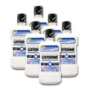 Listerine Mundspülung Advanced White milder Geschmack, 500 ml x 6