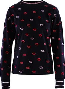 PJ Salvage schlaf-oberteil pyjama-oberteil top BE MINE schwarz M (Damen)