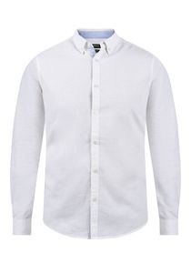 INDICODE IDLuan Herren Leinenhemd Freizeithemd Hemd mit Button-Down-Kragen Knöpfe Regular fit