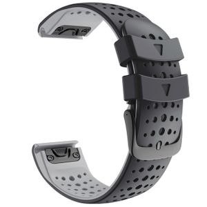 Pasek INF do Garmin Fenix 5X, 5X Plus, 6X, 6X, 6X Pro, 3, 3HR, 2 Charlie 26 mm czarny + szary